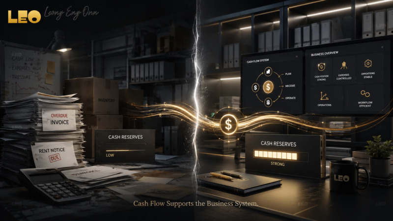 Cash flow connects revenue, operating costs, reserves and the ability of a business to continue operating.